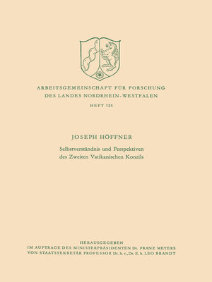 cover image of Selbstverständnis und Perspektiven des Zweiten Vatikanischen Konzils